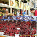 Great cherries at this rue Cler fruit shop